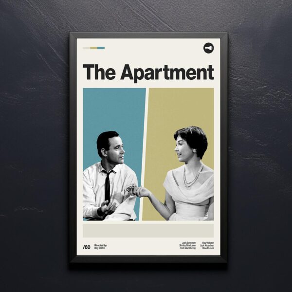 The Apartment movie poster - mid-century modern retro print