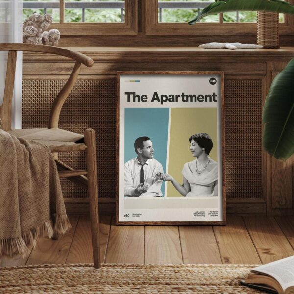 The Apartment movie poster - mid-century modern retro print