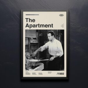The Apartment Movie Poster - mid-century artwork retro print