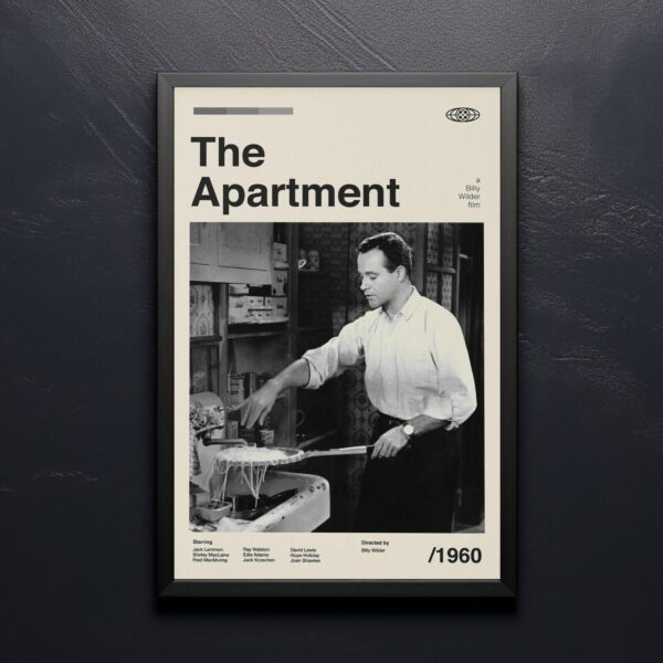 The Apartment Movie Poster - mid-century artwork retro print