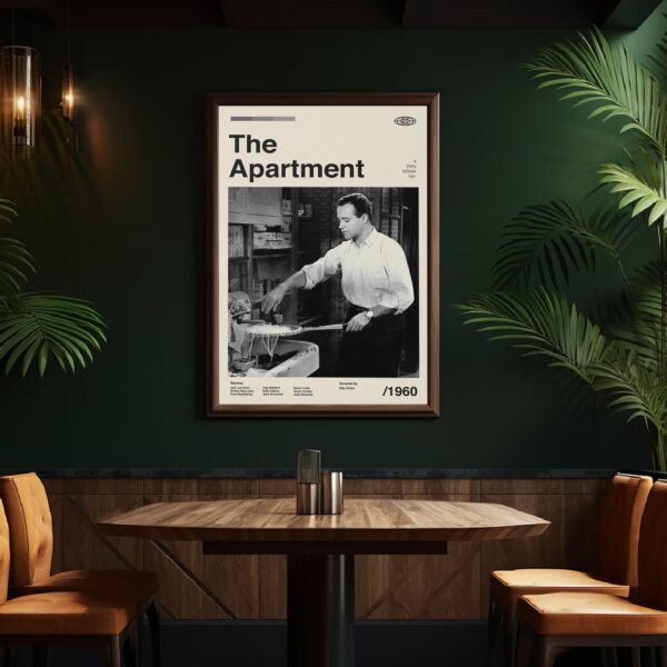 The Apartment Movie Poster - mid-century artwork retro print