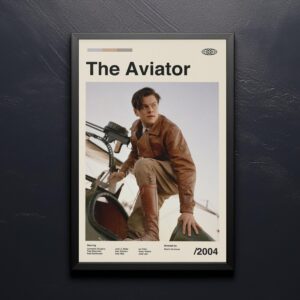 The Aviator Movie Poster - vintage mid-century modern art