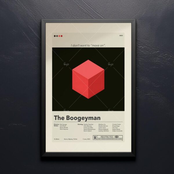 Mid-century modern style The Boogeyman 20th Century Studios movie poster