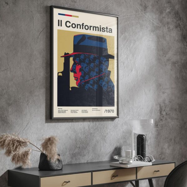 The Conformist movie poster - mid-century artwork, retro print