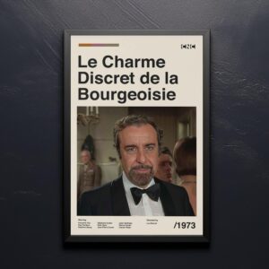 Mid-century modern poster of The Discreet Charm of the Bourgeoisie movie