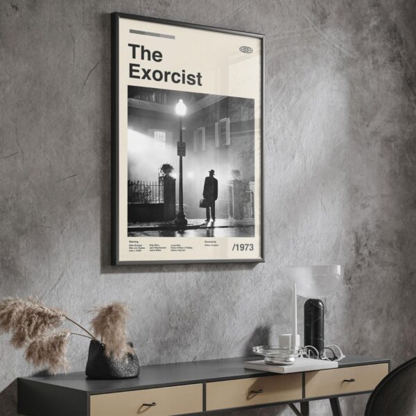 The Exorcist movie poster - mid-century poster design