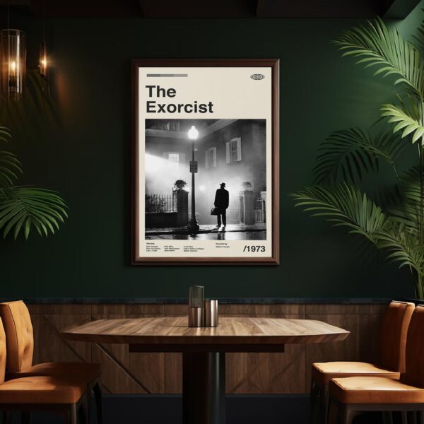 The Exorcist movie poster - mid-century poster design