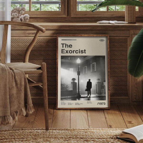 The Exorcist movie poster - mid-century poster design