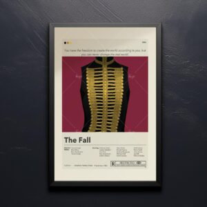 Mid-century modern style poster for The Fall movie advertisement