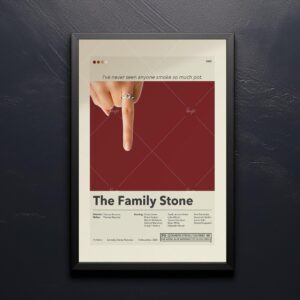 The Family Stone movie poster in mid-century modern 20th century design