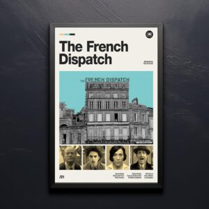 The French Dispatch mid-century poster vintage print