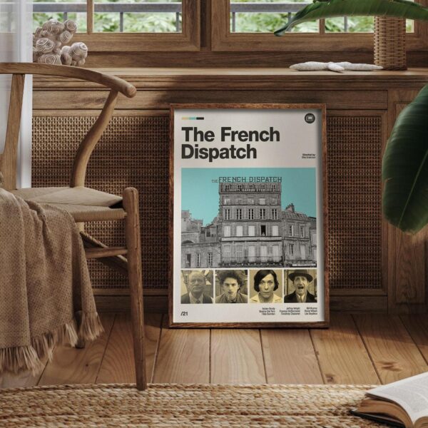 The French Dispatch mid-century poster vintage print