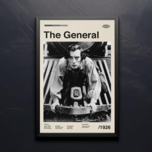 The General Movie Poster - mid-century style retro artwork