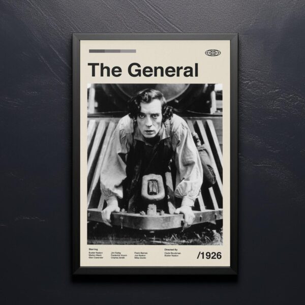 The General Movie Poster - mid-century style retro artwork