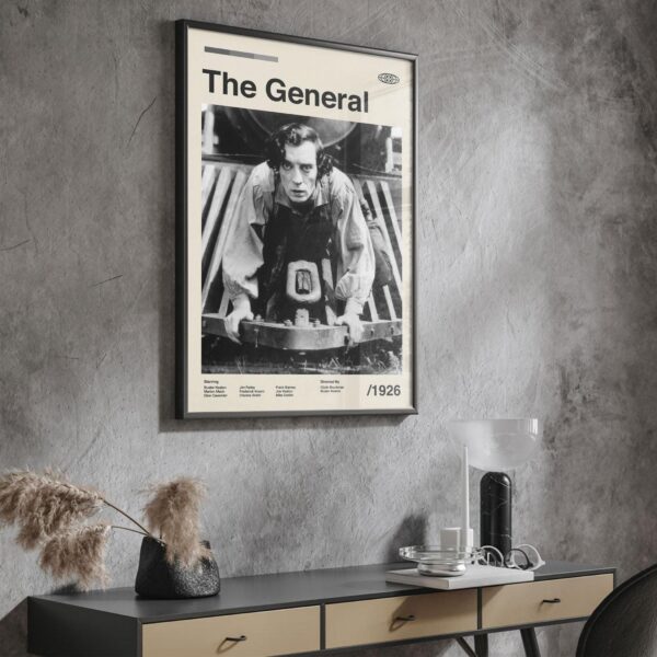 The General Movie Poster - mid-century style retro artwork