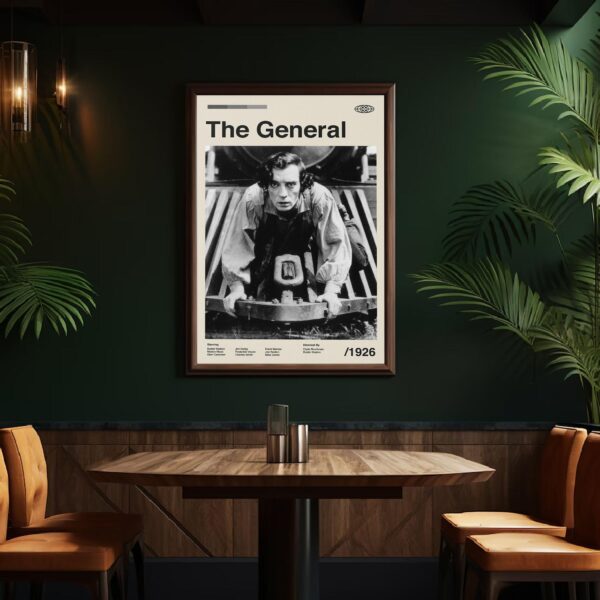 The General Movie Poster - mid-century style retro artwork