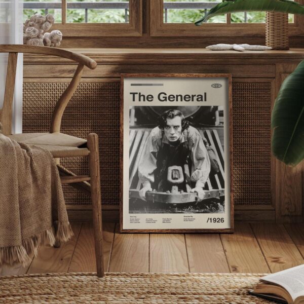 The General Movie Poster - mid-century style retro artwork
