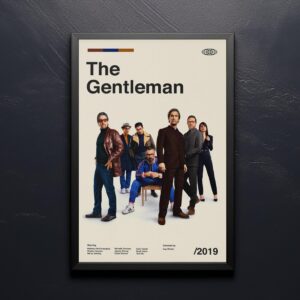 The Gentlemen Movie Poster - mid-century retro artwork