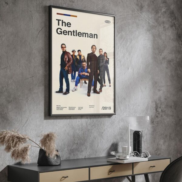 The Gentlemen Movie Poster - mid-century retro artwork