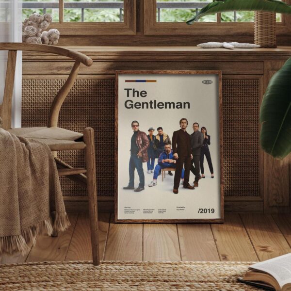 The Gentlemen Movie Poster - mid-century retro artwork