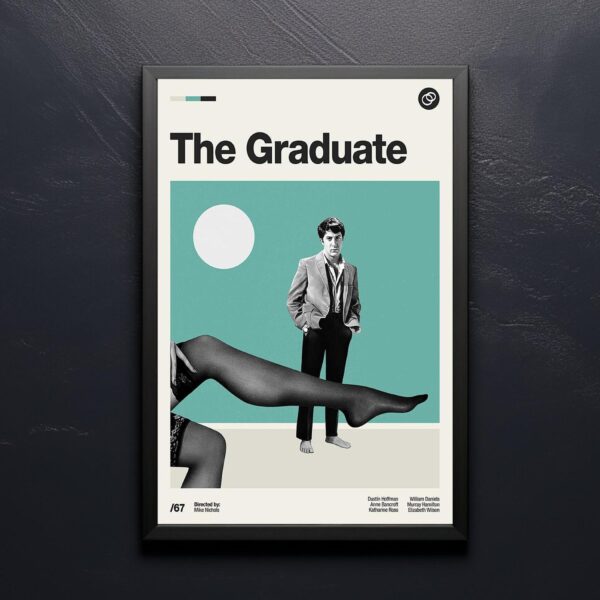 The Graduate movie poster - mid-century vintage print