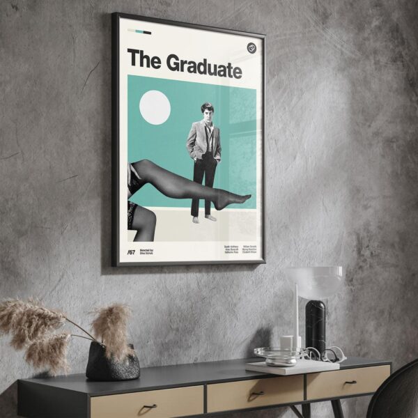 The Graduate movie poster - mid-century vintage print