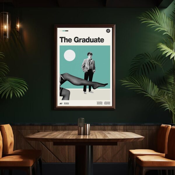 The Graduate movie poster - mid-century vintage print
