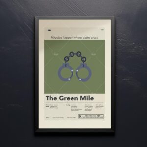 Mid-century modern style The Green Mile movie poster print