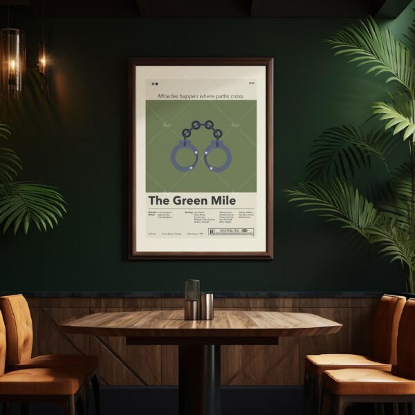 Mid-century modern style The Green Mile movie poster print