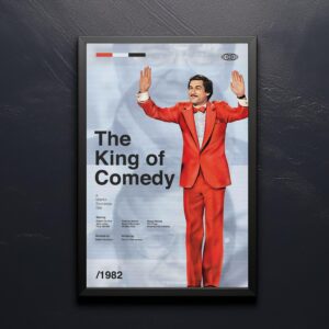 Mid-century modern The King of Comedy movie poster by 20th Century Studios