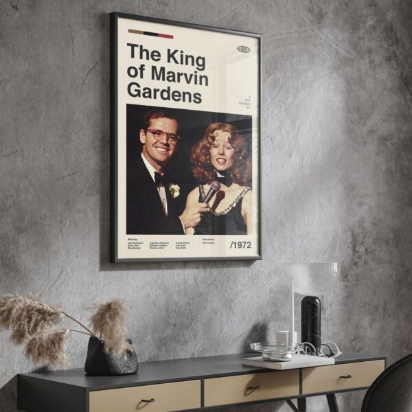 The King of Marvin Gardens retro artwork mid-century poster