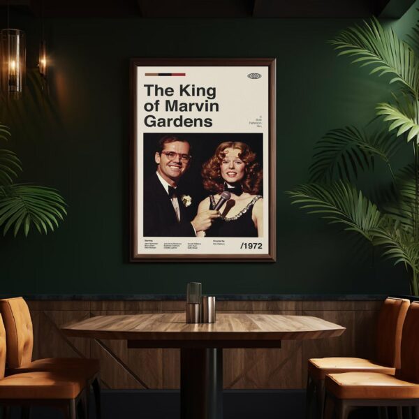 The King of Marvin Gardens retro artwork mid-century poster