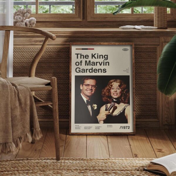 The King of Marvin Gardens retro artwork mid-century poster