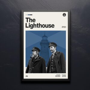 Mid-century poster of The Lighthouse movie - retro artwork
