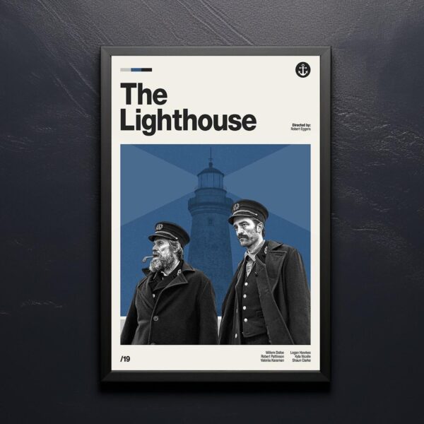 Mid-century poster of The Lighthouse movie - retro artwork
