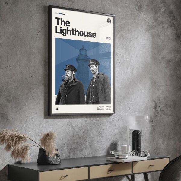 Mid-century poster of The Lighthouse movie - retro artwork