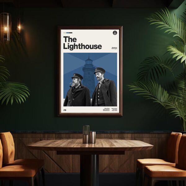 Mid-century poster of The Lighthouse movie - retro artwork