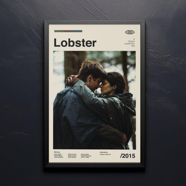 The Lobster Movie Poster - mid-century retro artwork