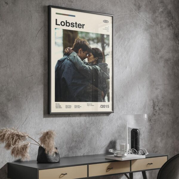 The Lobster Movie Poster - mid-century retro artwork