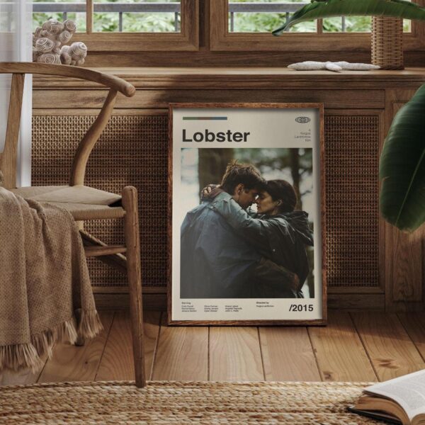 The Lobster Movie Poster - mid-century retro artwork