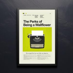 Mid-century modern style poster of The Perks of Being a Wallflower movie