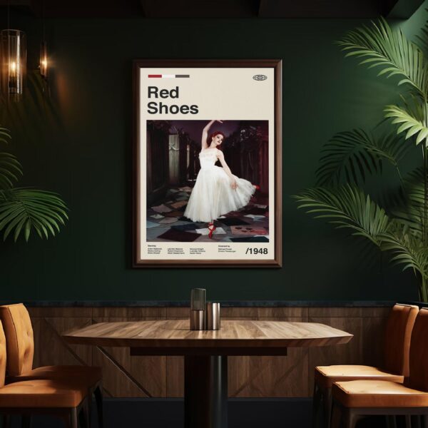 The Red Shoes movie poster - mid-century vintage print