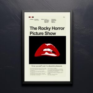 Mid century modern Rocky Horror Picture Show movie poster art print