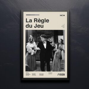 The Rules of the Game mid-century poster retro artwork