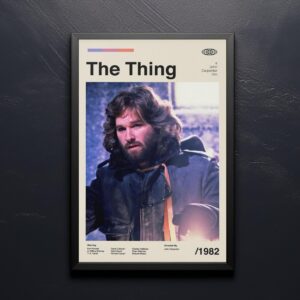 The Thing movie poster - mid-century vintage print
