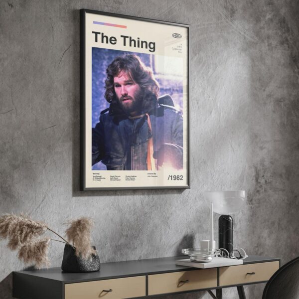 The Thing movie poster - mid-century vintage print