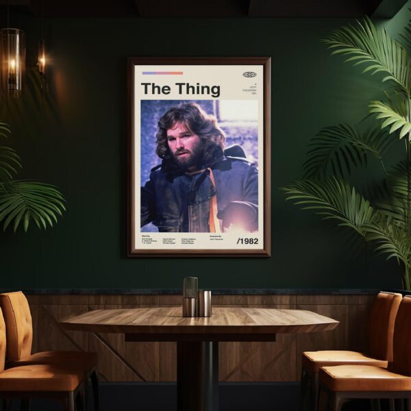 The Thing movie poster - mid-century vintage print