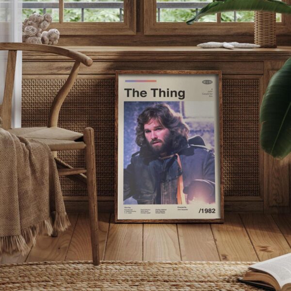 The Thing movie poster - mid-century vintage print