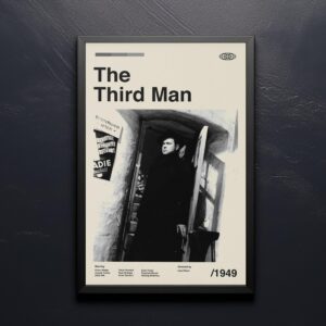 The Third Man movie poster mid-century poster print
