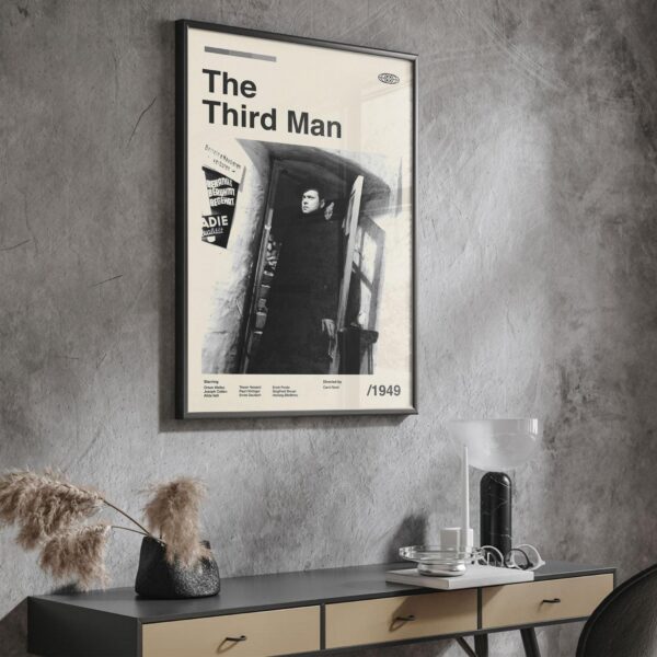 The Third Man movie poster mid-century poster print